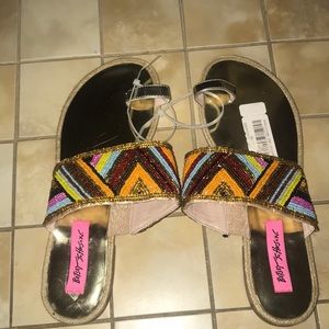 Betsy Johnson Raffi Beaded Sandal